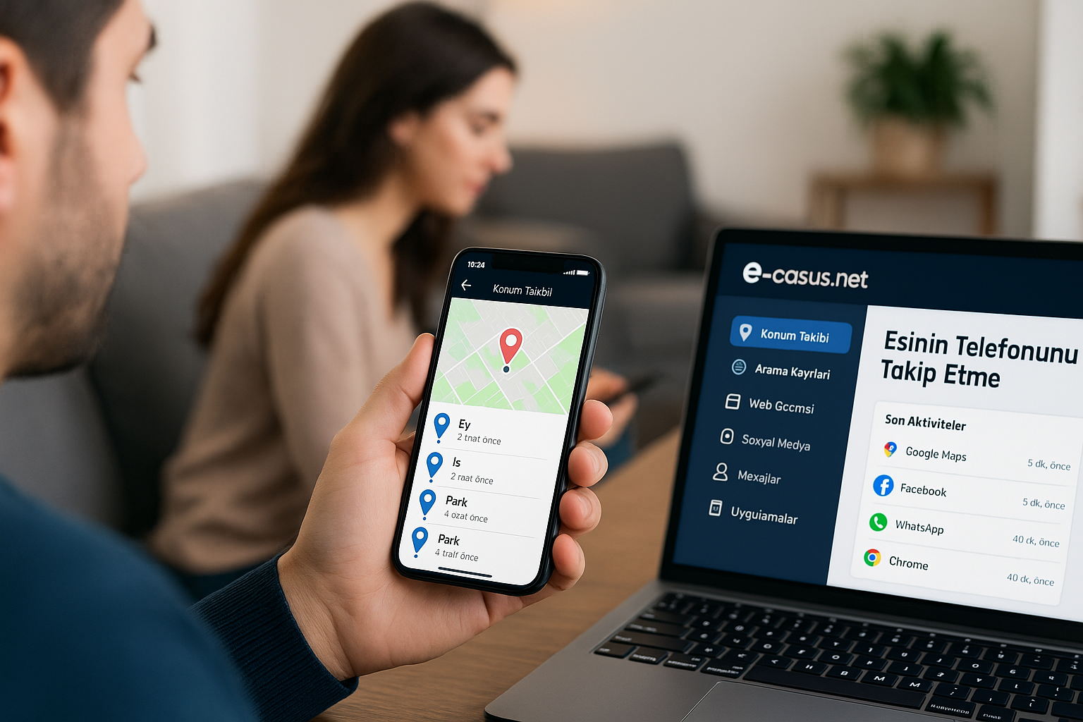 eşinin telefonunu takip etme